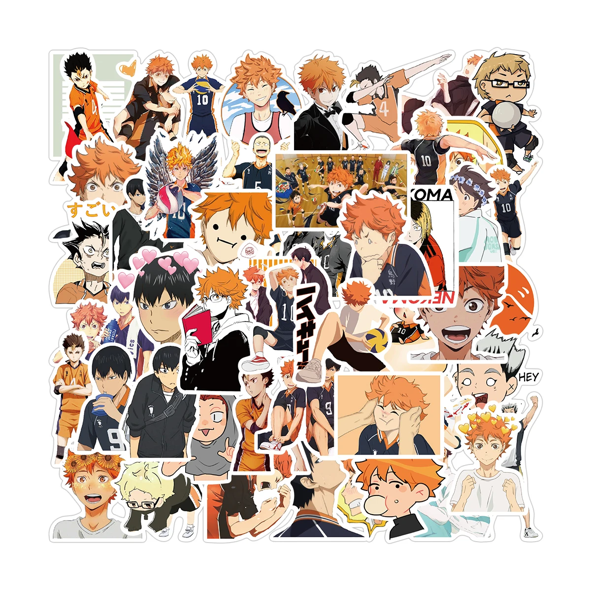 50PCS Haikyuu!! Cartoon personality DIY graffiti water bottle suitcase notebook waterproof decorative stickers
50PCS Haikyuu!! Cartoon personality DIY graffiti water bottle suitcase notebook waterproof decorative stickers