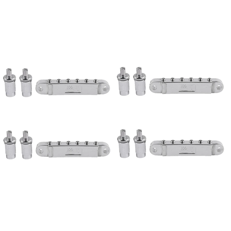 4X Silver Tune-O-Matic Electric Roller Saddle Bridge Lp Electric Guitar Bridge Made In Korea
4X Silver Tune-O-Matic Electric Roller Saddle Bridge Lp Electric Guitar Bridge Made In Korea
