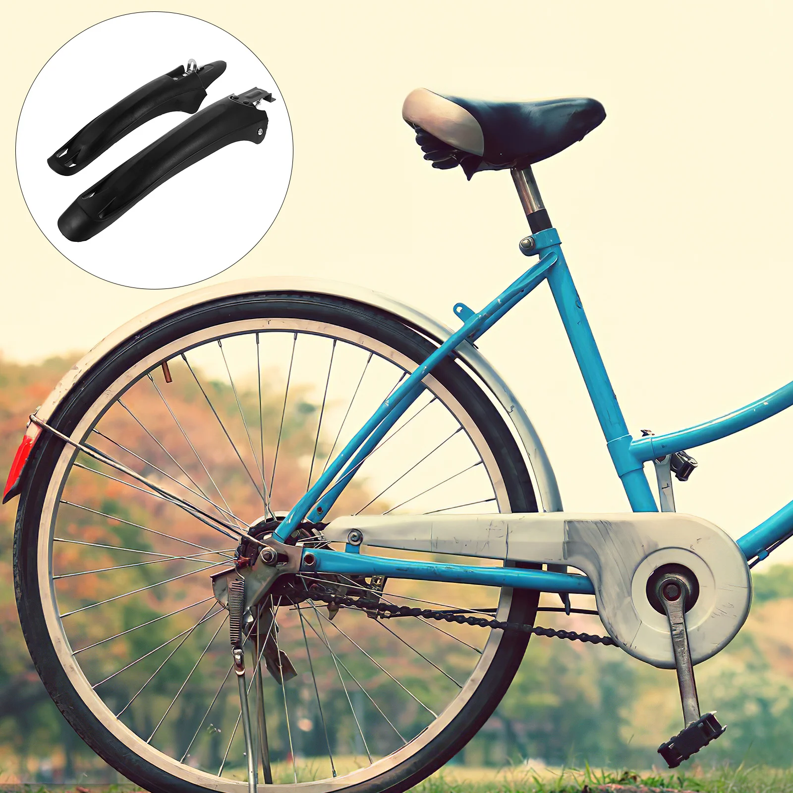 1Pair Mountain Bike Mudguard Set Durable Material Effective Mud Protection Quick Setup Various Terrains Cycling Parts 
1Pair Mountain Bike Mudguard Set Durable Material Effective Mud Protection Quick Setup Various Terrains Cycling Parts