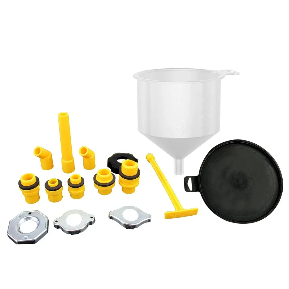 Durable Transparent Plastic Coolant Filling Kit Spill Proof Radiator Funnel Pour Oil Tool with Adapters for Cars Trucks SUVs
Durable Transparent Plastic Coolant Filling Kit Spill Proof Radiator Funnel Pour Oil Tool with Adapters for Cars Trucks SUVs