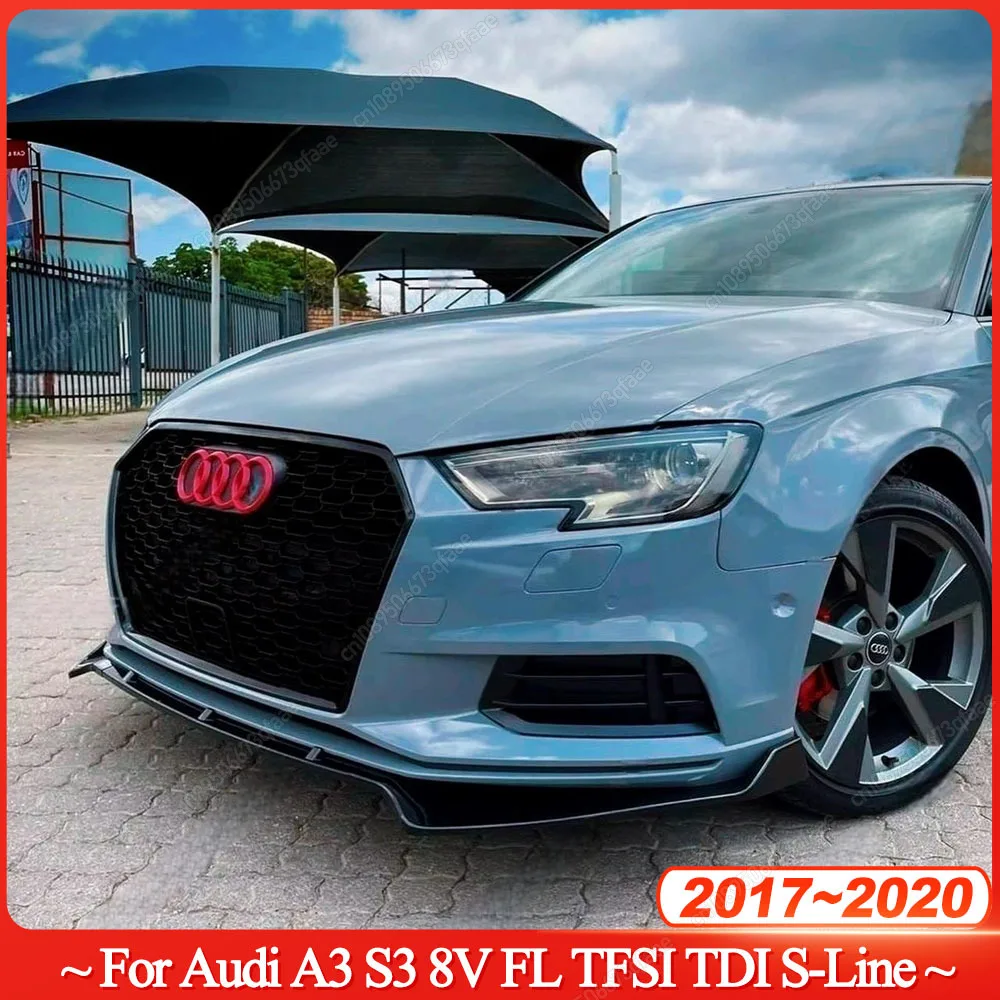 3 шт. автомобильный передний бампер, диффузор, спойлер, сплиттер для Audi A3 S3 8V FL TFSI TDI S-Line 2017-2020, черные обвесы из АБС-пластика, тюнинг
3 шт. автомобильный передний бампер, диффузор, спойлер, сплиттер для Audi A3 S3 8V FL TFSI TDI S-Line 2017-2020, черные обвесы из АБС-пластика, тюнинг