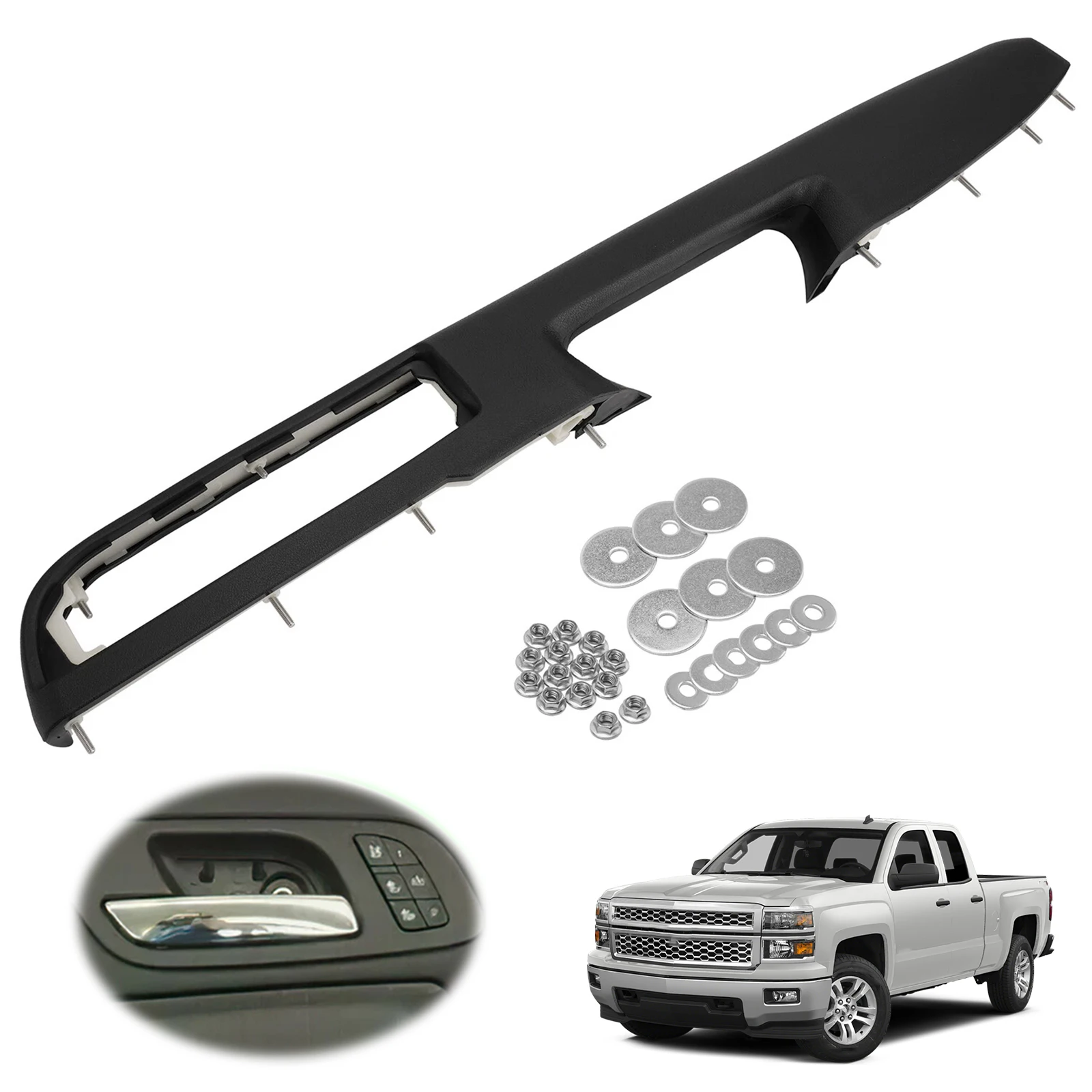 Front Left Driver Side Armrest Repair Kit with Door Release Handle Car Front Driver Side Door Armrest Handle for GMC Sierra
Front Left Driver Side Armrest Repair Kit with Door Release Handle Car Front Driver Side Door Armrest Handle for GMC Sierra