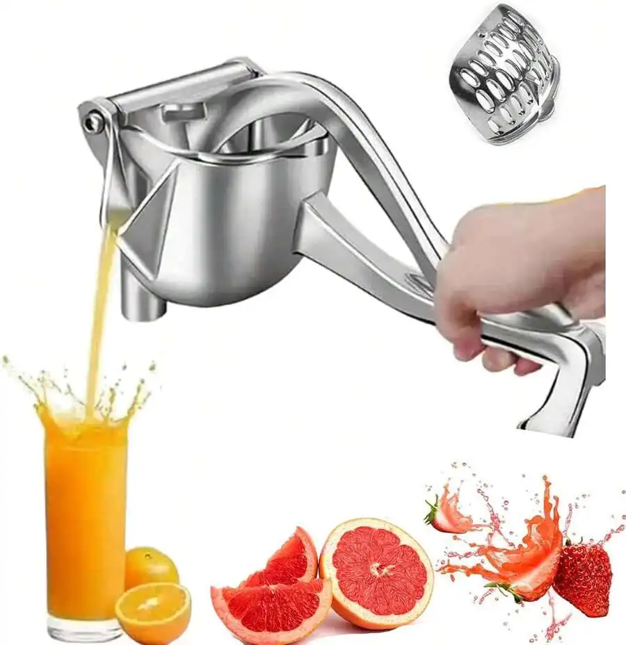 Efficient Juice Extractor Manual Aluminum Juicer, Ergonomic Design Fruit Juicer For Pomegranate, Citrus & Fruits, Compact Easy To Use Home Kitchen Tool
Efficient Juice Extractor Manual Aluminum Juicer, Ergonomic Design Fruit Juicer For Pomegranate, Citrus & Fruits, Compact Easy To Use Home Kitchen Tool