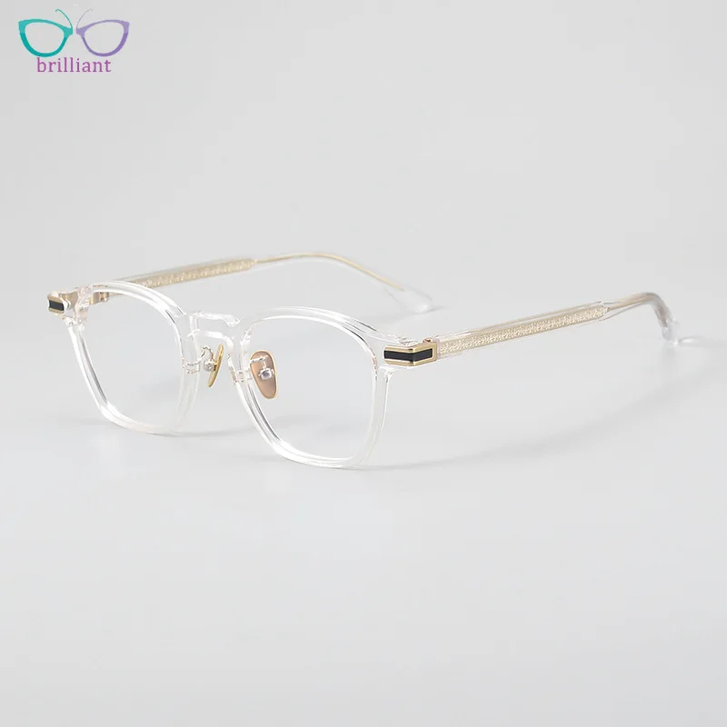 High Quality Acetate Men Optical Glasses Square Retro Eyeglass Frame E-082 Can Be Matched Prescription Eyewear for Myopia Women
High Quality Acetate Men Optical Glasses Square Retro Eyeglass Frame E-082 Can Be Matched Prescription Eyewear for Myopia Women