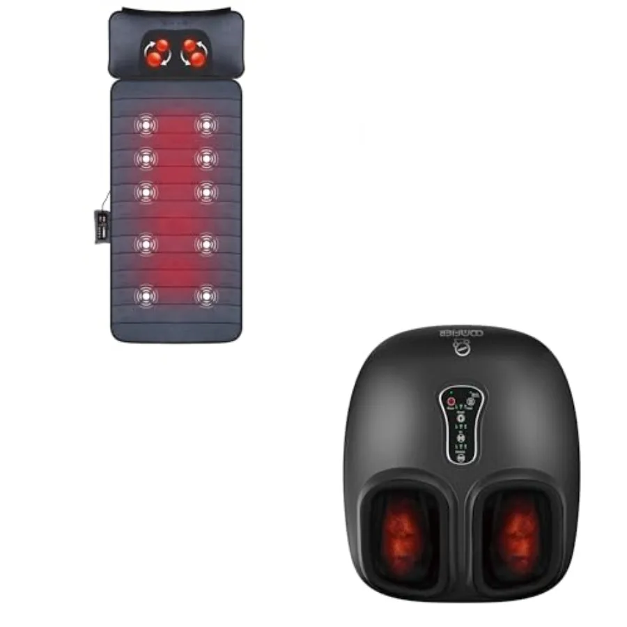 COMFIER Shiatsu Foot Massager with Heat Vibration Rolling Compression for Plantar Fasciitis Black Massage Mat with Full Body He
COMFIER Shiatsu Foot Massager with Heat Vibration Rolling Compression for Plantar Fasciitis Black Massage Mat with Full Body He