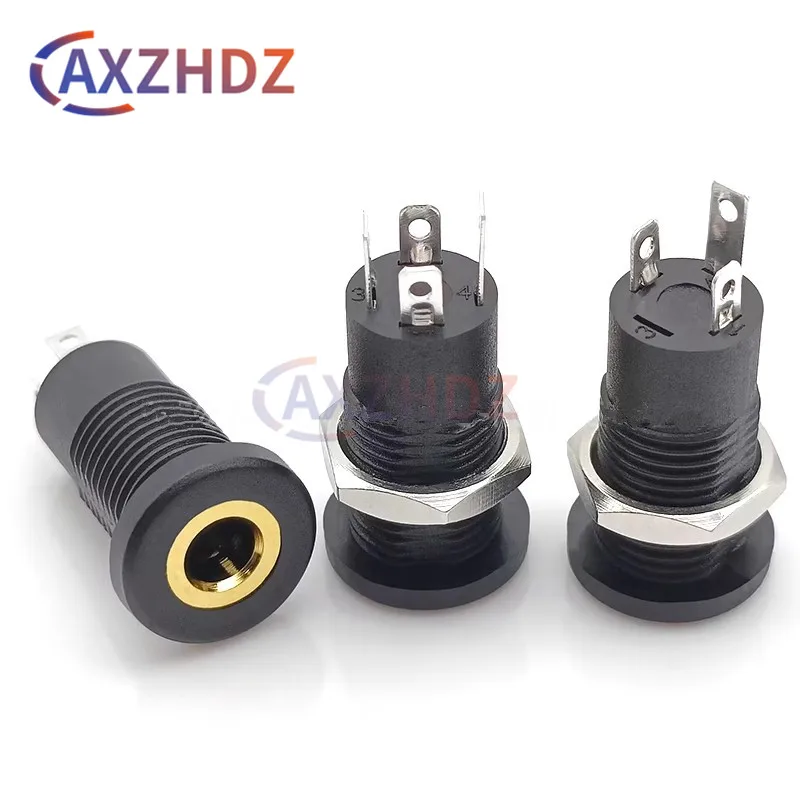 10PCS PJ-392A 3Pin 4Pin 3.5MM Audio Socket 3 Pole Black Stereo Solder Panel Mount Gold With Nuts PJ392A MP3 MP4 Player Jack
10PCS PJ-392A 3Pin 4Pin 3.5MM Audio Socket 3 Pole Black Stereo Solder Panel Mount Gold With Nuts PJ392A MP3 MP4 Player Jack