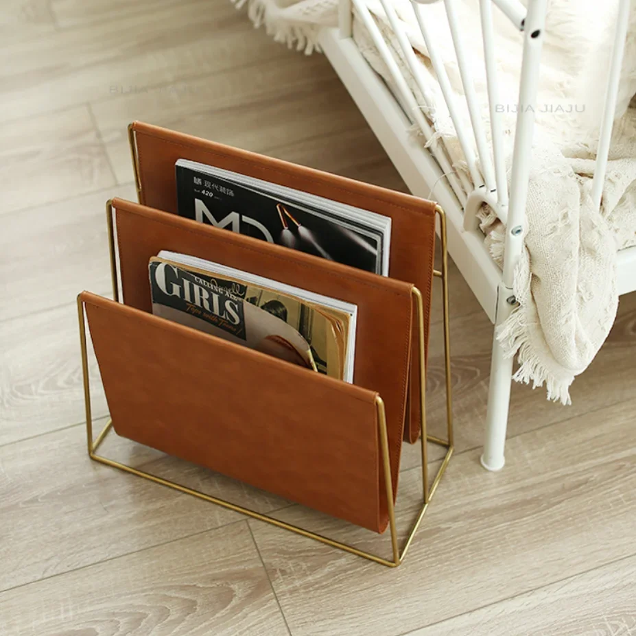 Stainless steel leather art books, newspaper shelves, magazine storage shelves, desktop information document shelves, second-han
Stainless steel leather art books, newspaper shelves, magazine storage shelves, desktop information document shelves, second-han