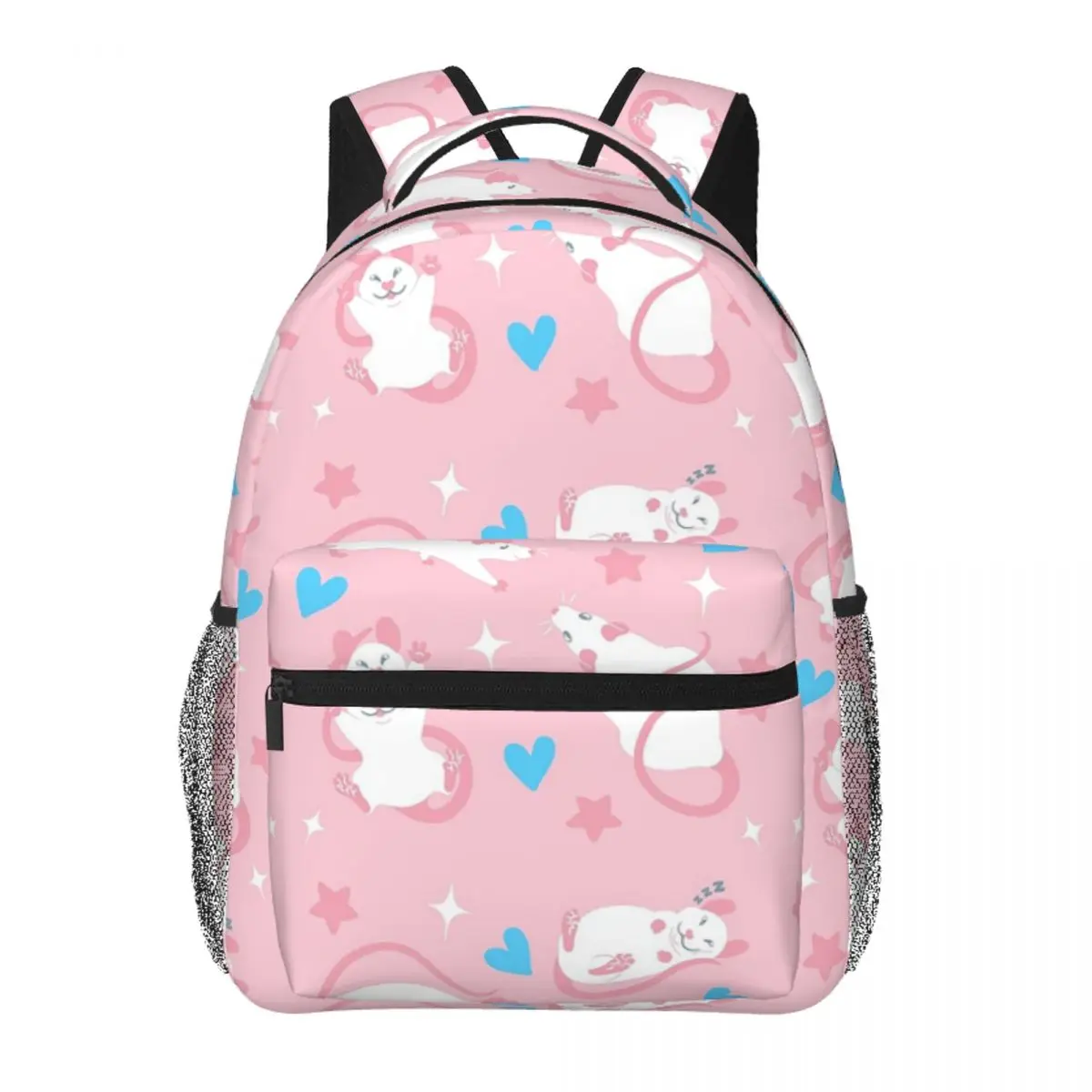Trans Pride Rat Pattern Pink Backpack Student Boys Girls BookBag Children School Bag Computer Shoulder Bags for Men Women
Trans Pride Rat Pattern Pink Backpack Student Boys Girls BookBag Children School Bag Computer Shoulder Bags for Men Women