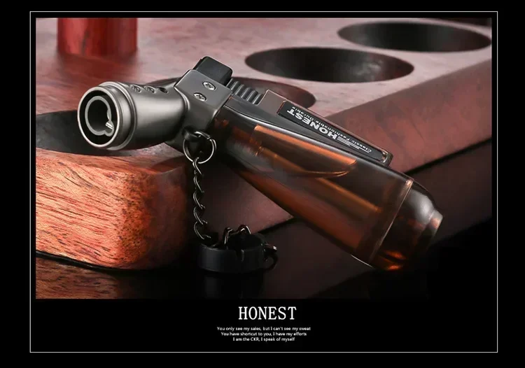 Baicheng Stone Wolf No.2 Transparent Blue Flame Direct Jet Lighter Moxibustion Cigarette Cigar Windproof Bend Small Spray Gun
Baicheng Stone Wolf No.2 Transparent Blue Flame Direct Jet Lighter Moxibustion Cigarette Cigar Windproof Bend Small Spray Gun