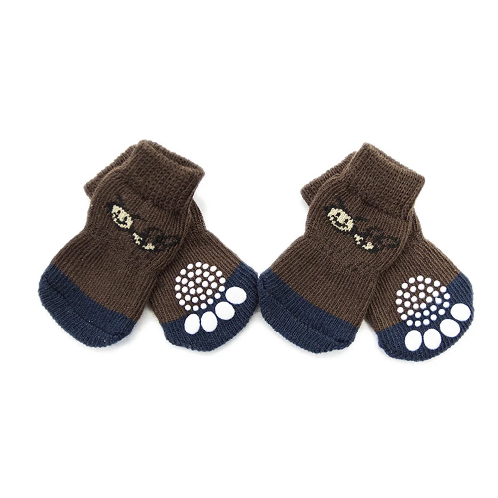 4pcs Anti-Slip Cotton Pet Socks Size Xl For Dogs Cats Cartoon Prints Non Slip Soles Winter Snow Ice Protection Doggie Socks
4pcs Anti-Slip Cotton Pet Socks Size Xl For Dogs Cats Cartoon Prints Non Slip Soles Winter Snow Ice Protection Doggie Socks