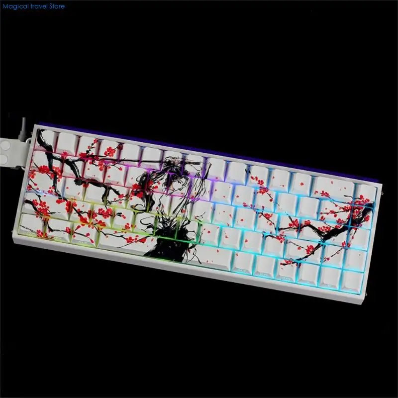 N2UB ANSI ISOs Layout Original Profile Keycaps PBT Plum Blossom Side Print Keycaps For 61/64/68 Keyboards
N2UB ANSI ISOs Layout Original Profile Keycaps PBT Plum Blossom Side Print Keycaps For 61/64/68 Keyboards