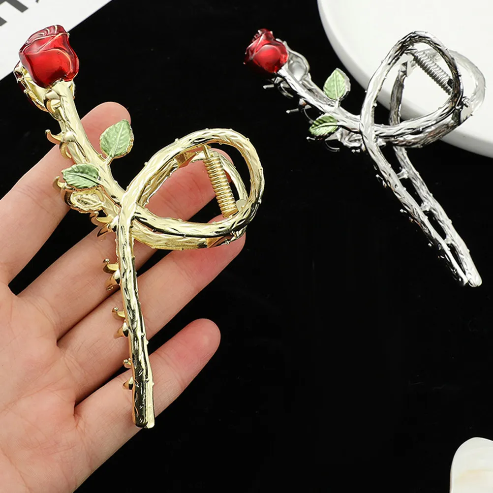 Vintage Rose Hair Claw Clip Metal Flower Jaw Barrette for Women Non-Slip Hair Accessories Daily Party Wedding Prom Elegant Gift
Vintage Rose Hair Claw Clip Metal Flower Jaw Barrette for Women Non-Slip Hair Accessories Daily Party Wedding Prom Elegant Gift