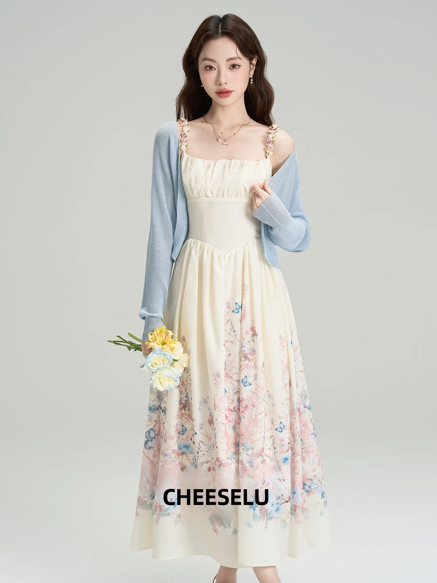 Beach Vaion Sle Floral Print ter Dr ort Skirt Set Summer Outfit Two-Piece Suit Long Sve V-Ne Overhead Clothes
Beach Vaion Sle Floral Print ter Dr ort Skirt Set Summer Outfit Two-Piece Suit Long Sve V-Ne Overhead Clothes
