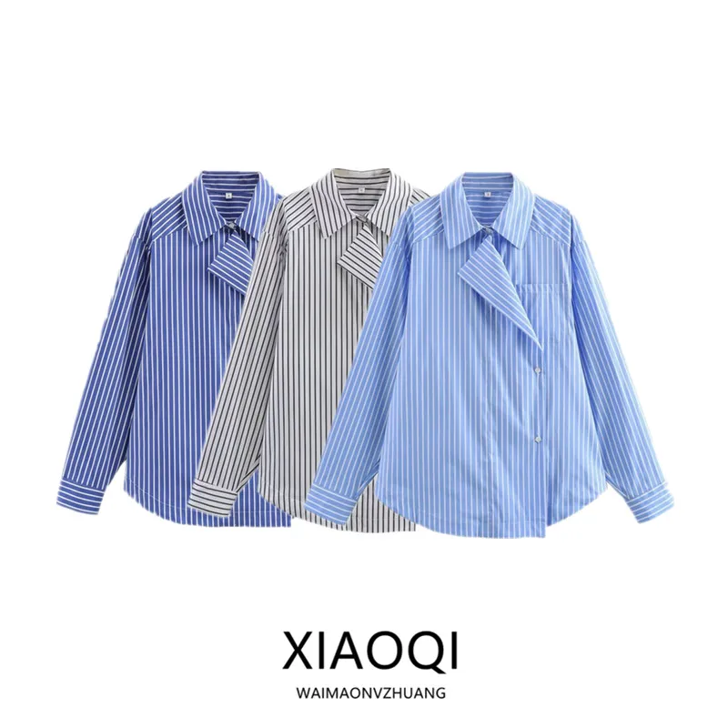 2023 New Faion Women's Cotton Striped irt Collar Sle Casual Loose Fit Long Sve Multicolor Busin irt
2023 New Faion Women's Cotton Striped irt Collar Sle Casual Loose Fit Long Sve Multicolor Busin irt