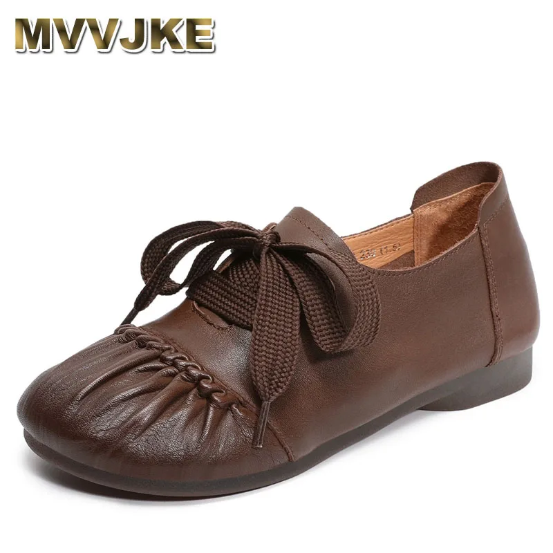 Верхняя обувь из натуральной кожи ручной работы в стиле ретро, туфли на плоской подошве, новая осенняя модная повседневная обувь, женская модная обувь на плоской подошве
Верхняя обувь из натуральной кожи ручной работы в стиле ретро, туфли на плоской подошве, новая осенняя модная повседневная обувь, женская модная обувь на плоской подошве