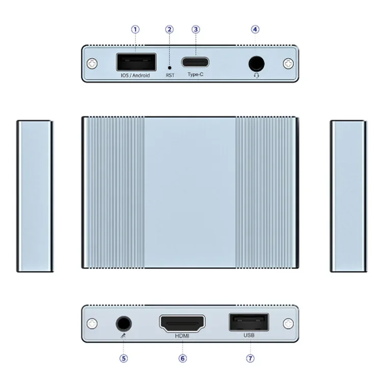 Six in one, intelligent high definition wired, same screen device USB Type-C audio HDTV
Six in one, intelligent high definition wired, same screen device USB Type-C audio HDTV