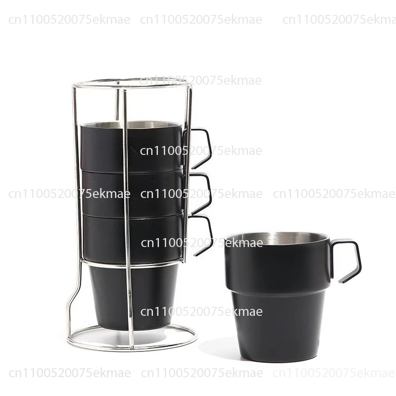 Coffee Cup Heat Insulation and Anti-scalding Double Cup Outdoor Camping Barbecue Portable Water Cup Teacup 4 Pieces
Coffee Cup Heat Insulation and Anti-scalding Double Cup Outdoor Camping Barbecue Portable Water Cup Teacup 4 Pieces