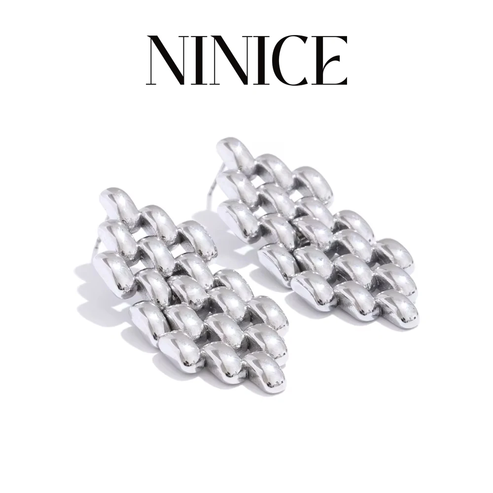 NiNice 316L Stainless Steel Metal Geometric Chain Drop Earrings Waterproof Personalized Jewelry for Women Gift
NiNice 316L Stainless Steel Metal Geometric Chain Drop Earrings Waterproof Personalized Jewelry for Women Gift