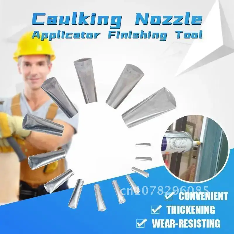 14PCS/Set Steel Stainless Caulking Nozzle Applicator Glue Silicone Sealant For Kitchen Bathroom Sink Joint Finishing
14PCS/Set Steel Stainless Caulking Nozzle Applicator Glue Silicone Sealant For Kitchen Bathroom Sink Joint Finishing