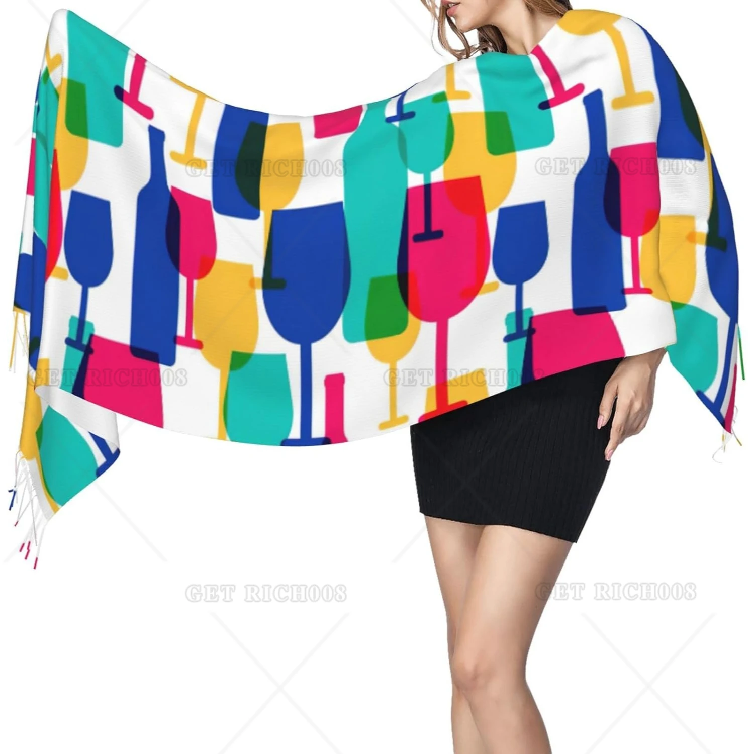 Красочная ручная работа со стрелками в стиле бохо, зимняя теплая шаль для женщин, мягкое одеяло, шаль, аксессуар для шарфа
Красочная ручная работа со стрелками в стиле бохо, зимняя теплая шаль для женщин, мягкое одеяло, шаль, аксессуар для шарфа