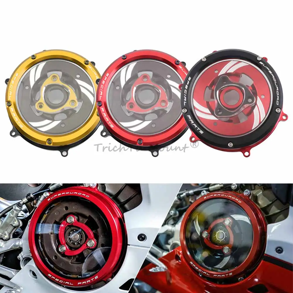 1Set Clear Clutch Cover Fits For DUCATI Panigale 959 2016-2019 1199 1199S 1199R 1199SL 12-17 1299 S / R 15-17 Motor CNC Aluminum
1Set Clear Clutch Cover Fits For DUCATI Panigale 959 2016-2019 1199 1199S 1199R 1199SL 12-17 1299 S / R 15-17 Motor CNC Aluminum