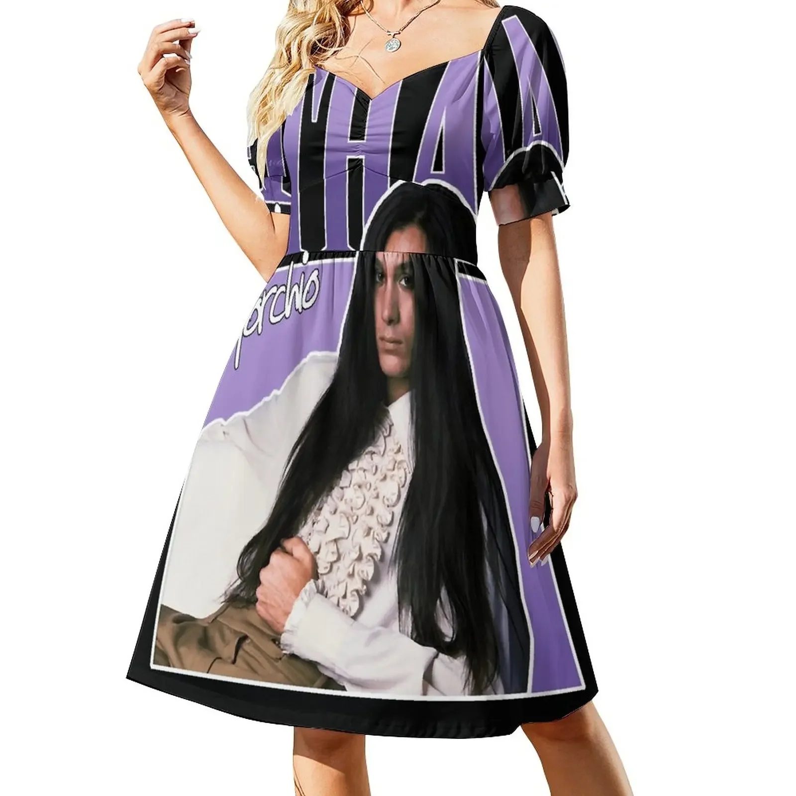 Maneskin Mneskin - Winners of Eurovision Song Contest 2021 Italy Zitti E Buoni Retro Vintage Classi Short-Sleeved Dress
Maneskin Mneskin - Winners of Eurovision Song Contest 2021 Italy Zitti E Buoni Retro Vintage Classi Short-Sleeved Dress