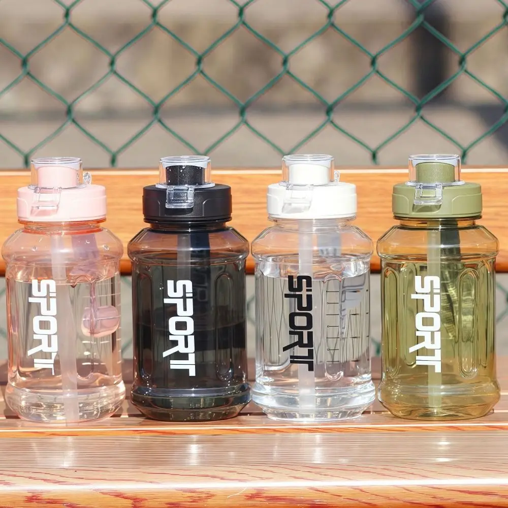 Straw Sports Water Cup with Carrying Rope Transparent Fitness Water Bottle Leakproof Graduated Fitness Drinking Bottle Running
Straw Sports Water Cup with Carrying Rope Transparent Fitness Water Bottle Leakproof Graduated Fitness Drinking Bottle Running