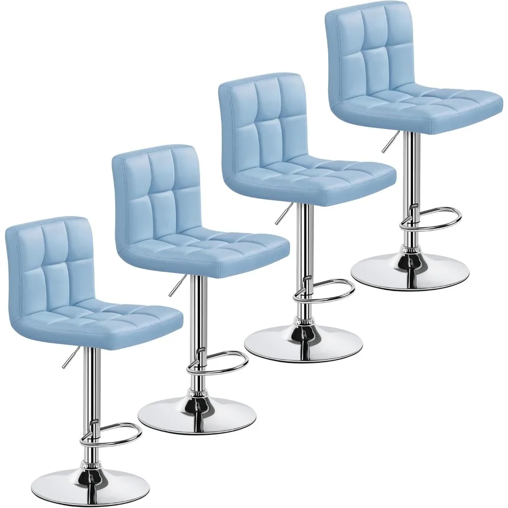 Bar Stools Set of 4, Adjustable PU Leather Swivel Barstools, Modern Counter Stools with Back and Footrest, Counter Height Barst
Bar Stools Set of 4, Adjustable PU Leather Swivel Barstools, Modern Counter Stools with Back and Footrest, Counter Height Barst