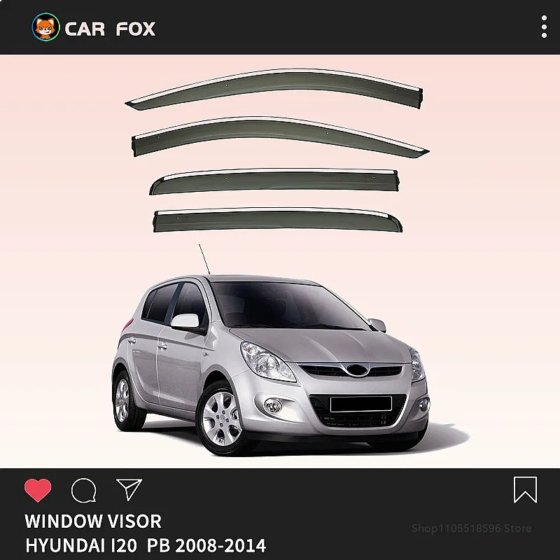 For Hyundai i20 2008-2014 Car Window Visor Rain Sun Shade Side Window Deflector Auto Accessories
For Hyundai i20 2008-2014 Car Window Visor Rain Sun Shade Side Window Deflector Auto Accessories