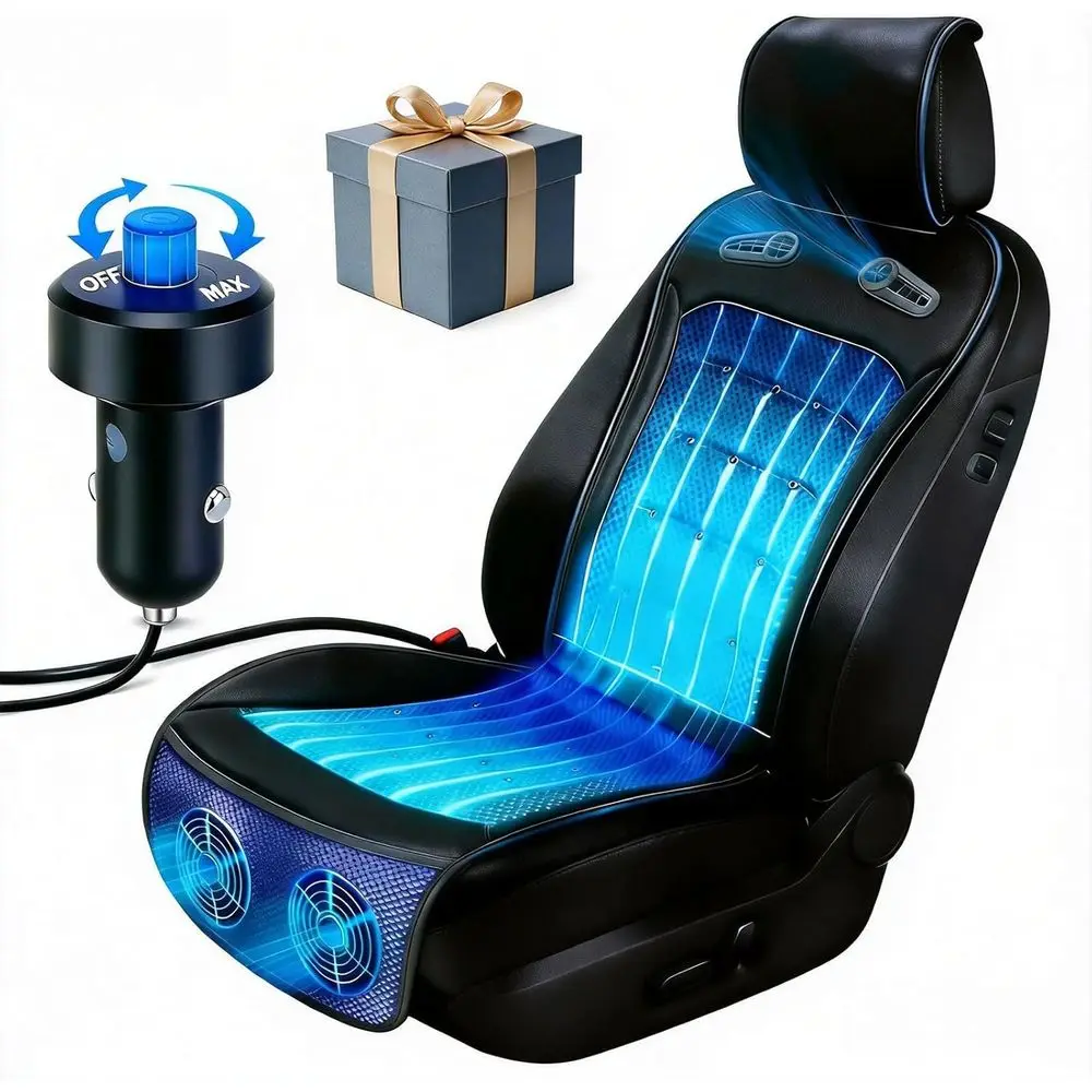 Quick-Cooling Car Seat Cover, Universal Fit, 12V-24V, Ideal for SUV, Truck, RV, Black
Quick-Cooling Car Seat Cover, Universal Fit, 12V-24V, Ideal for SUV, Truck, RV, Black