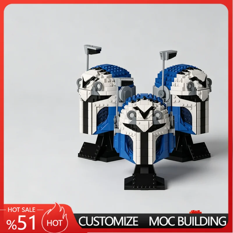 693 PCS Sci-Fi Character Helmet MOC Building Blocks Model Creative DIY Assembly Educational Collection Toy For Boys Popular Gift
693 PCS Sci-Fi Character Helmet MOC Building Blocks Model Creative DIY Assembly Educational Collection Toy For Boys Popular Gift