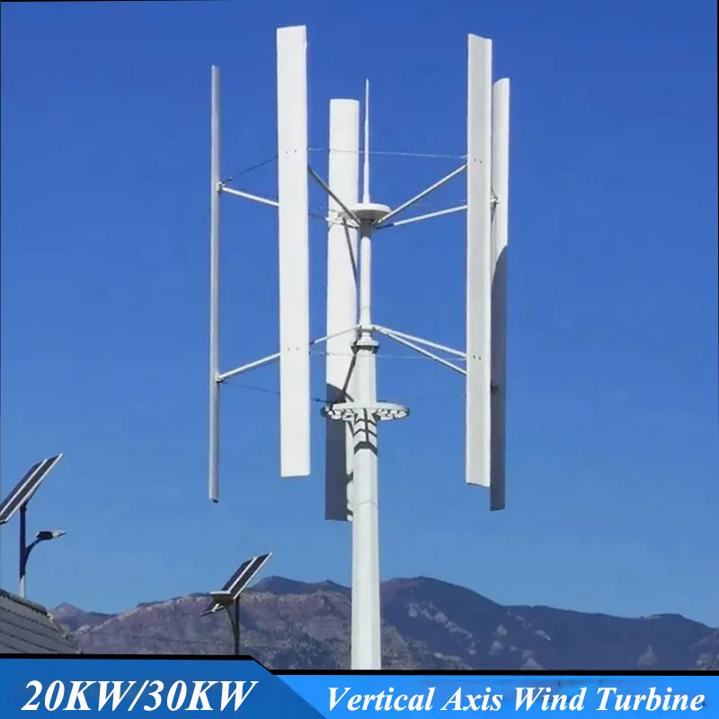 20KW 30KW Vertical Wind Turbine Generator 48V 110V 220V 380V Free Energy Magnetic Alternators With Grid Tie Inverter For Home
20KW 30KW Vertical Wind Turbine Generator 48V 110V 220V 380V Free Energy Magnetic Alternators With Grid Tie Inverter For Home