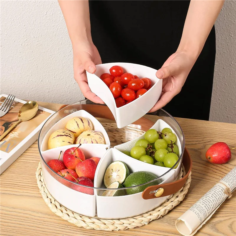 LLCS-Divided Serving Tray Snackle Box Charcuterie Container With Lid And Handle - For Parties, Entertaining, Picnic
LLCS-Divided Serving Tray Snackle Box Charcuterie Container With Lid And Handle - For Parties, Entertaining, Picnic