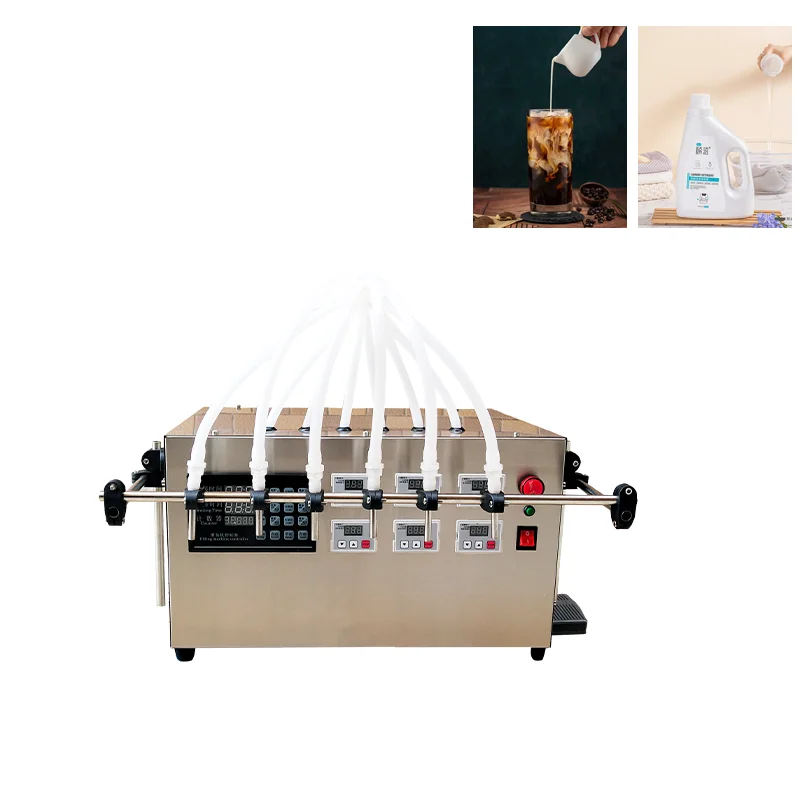 6-Nozel Desktop Automatic Liquid Filling Machine Multi-Purpose For Coffee Milk Juice Oil Filling Material With Reliable Motor
6-Nozel Desktop Automatic Liquid Filling Machine Multi-Purpose For Coffee Milk Juice Oil Filling Material With Reliable Motor