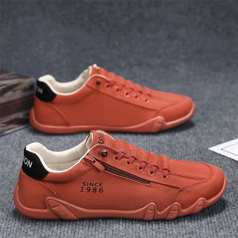 Red Canvas Shoes Men's 2026 New Side Zip Flat Shoes Autumn Men's Slip-On Sports Casual Shoes Low Top Breathable Comfortable
Red Canvas Shoes Men's 2026 New Side Zip Flat Shoes Autumn Men's Slip-On Sports Casual Shoes Low Top Breathable Comfortable