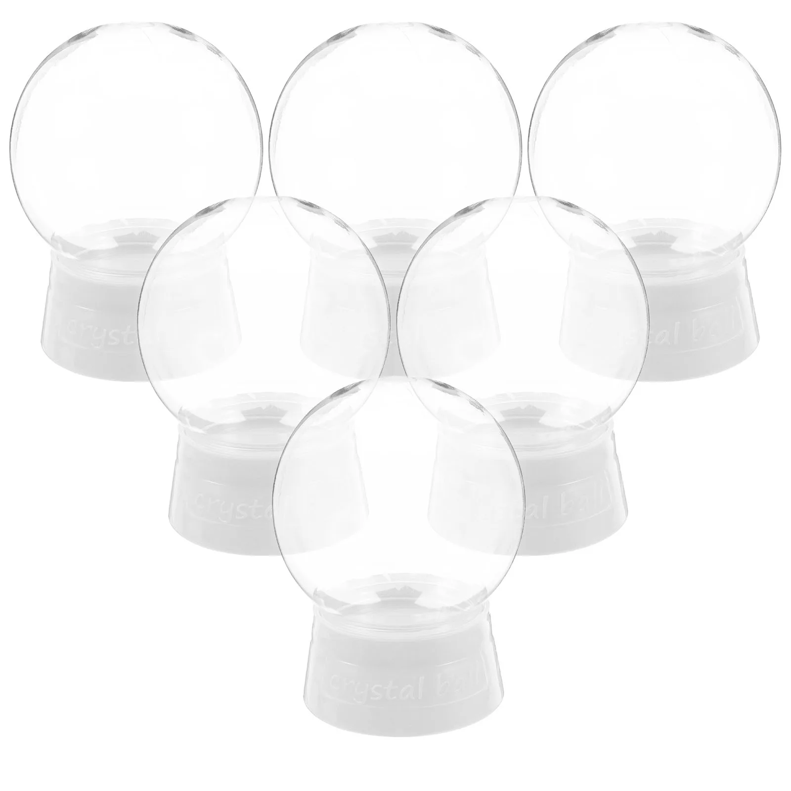 6pcs Crystal Ball Accessories Clear Plastic Globes Snow Globe Dome Display Case for Christmas Trees Child Decorations Diy
6pcs Crystal Ball Accessories Clear Plastic Globes Snow Globe Dome Display Case for Christmas Trees Child Decorations Diy
