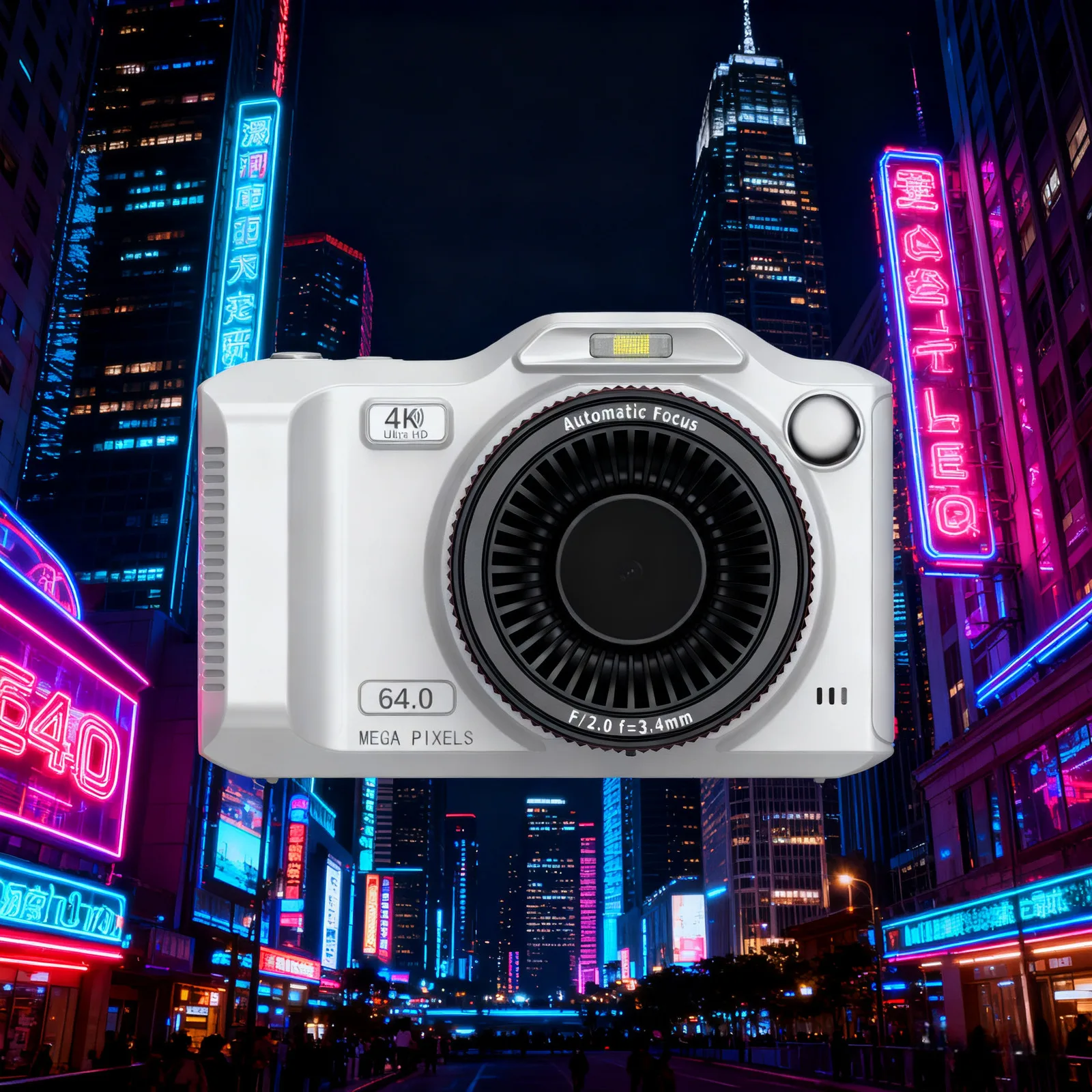 1 Set 4K Digital Camera Dual Front Rear Cameras 2.8 HD Display 18x Massive Storage Support WiFi Video Digital Replacement Tool