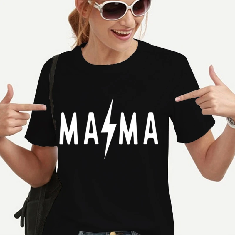 Mama Lightning Print Shirt Mom Life Tees Fun Mother’s Day T-shirts Gifts Short Sleeve Crewneck Women Tshirts Gifts for Mom
Mama Lightning Print Shirt Mom Life Tees Fun Mother’s Day T-shirts Gifts Short Sleeve Crewneck Women Tshirts Gifts for Mom