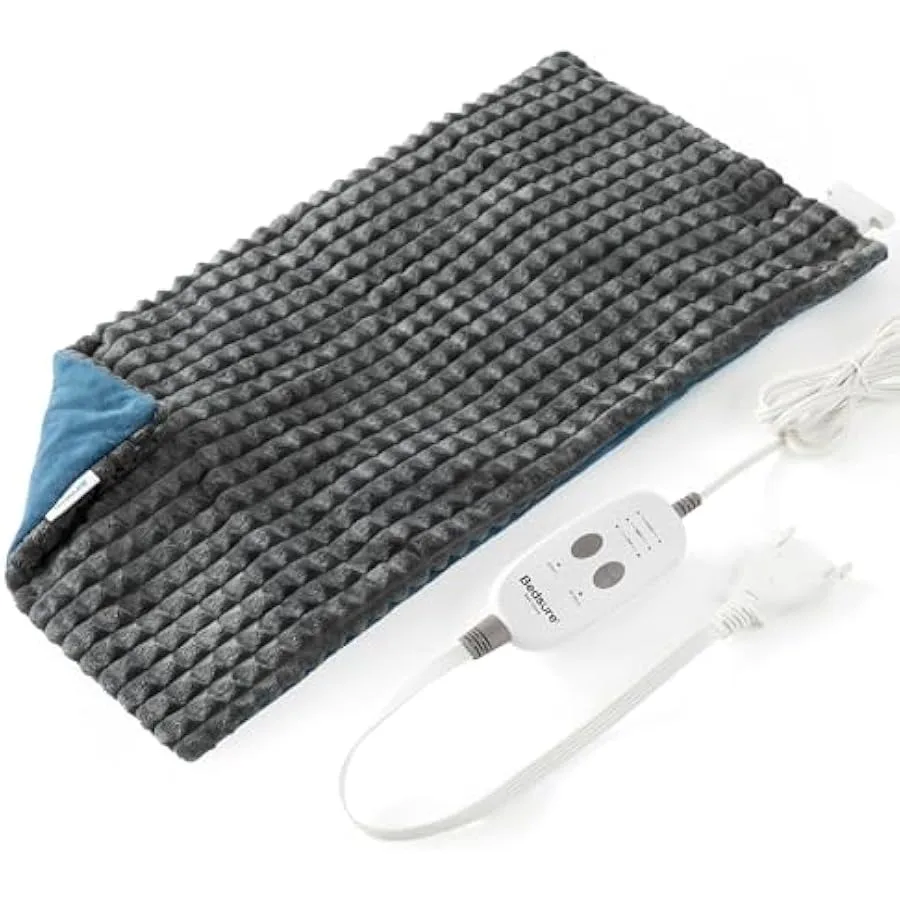 Bedsure Back Heating Pad for Neck and Shoulders - Weighted Massaging Heated Pad with Vibration Electric Mat with 3 Heating Leve
Bedsure Back Heating Pad for Neck and Shoulders - Weighted Massaging Heated Pad with Vibration Electric Mat with 3 Heating Leve