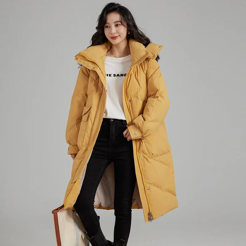 2022 New Winter Warm Windproof Ladies White Duck Down Hooded Jackets Coats Fashion Long Warm Ladies Puffer Jacket
2022 New Winter Warm Windproof Ladies White Duck Down Hooded Jackets Coats Fashion Long Warm Ladies Puffer Jacket