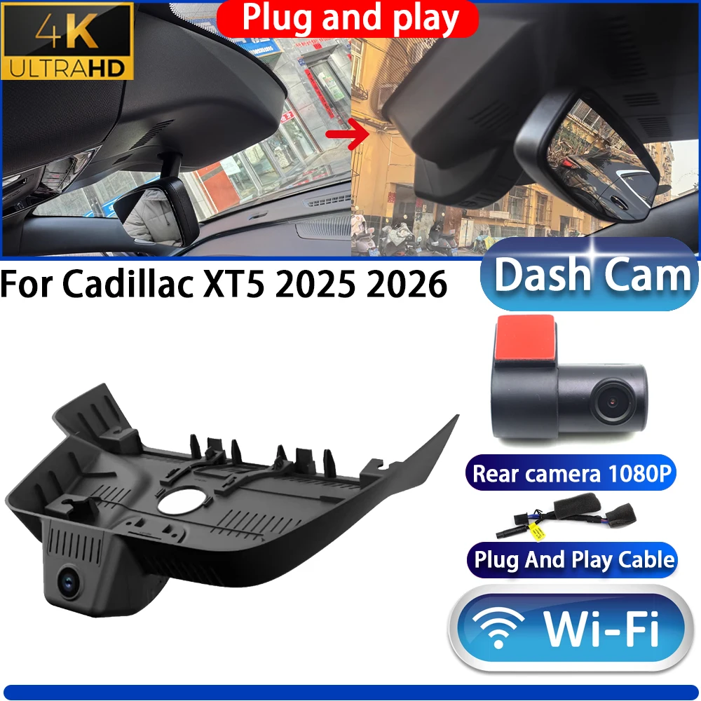 HighCity For Cadillac XT5 2025 2026 Dash Cam Camera DVR 4K 2160P UHD Night Vision Wifi Plug And Play Video Recorder
HighCity For Cadillac XT5 2025 2026 Dash Cam Camera DVR 4K 2160P UHD Night Vision Wifi Plug And Play Video Recorder
