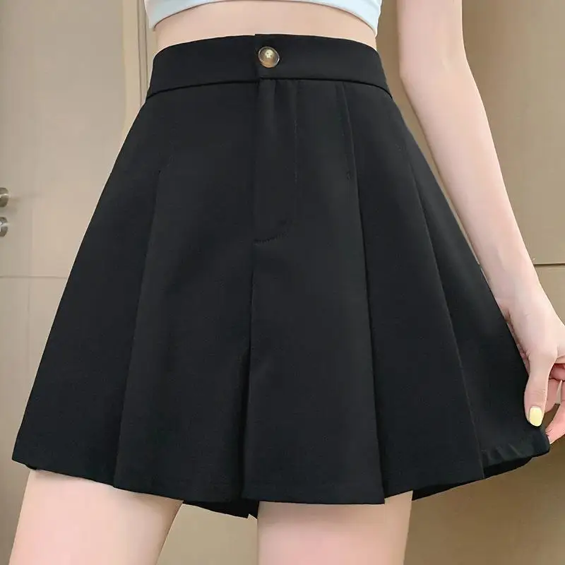 Suit Shorts Women with Thin Casual Pleated A-line Wide-leg Pants Fat Mm High Waist Slimming and Covering Flesh
Suit Shorts Women with Thin Casual Pleated A-line Wide-leg Pants Fat Mm High Waist Slimming and Covering Flesh