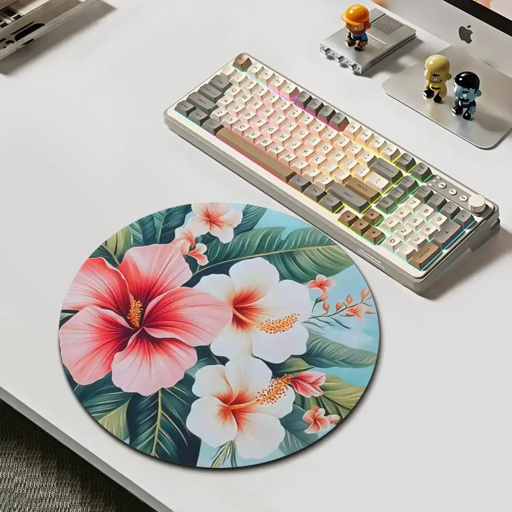 HYBXAXC Tropical Hibiscus Flower Mouse Pad, Non-Slip Round Desk Mat Gaming, Decorative Floral Design, Anti-Slip Rubber
HYBXAXC Tropical Hibiscus Flower Mouse Pad, Non-Slip Round Desk Mat Gaming, Decorative Floral Design, Anti-Slip Rubber