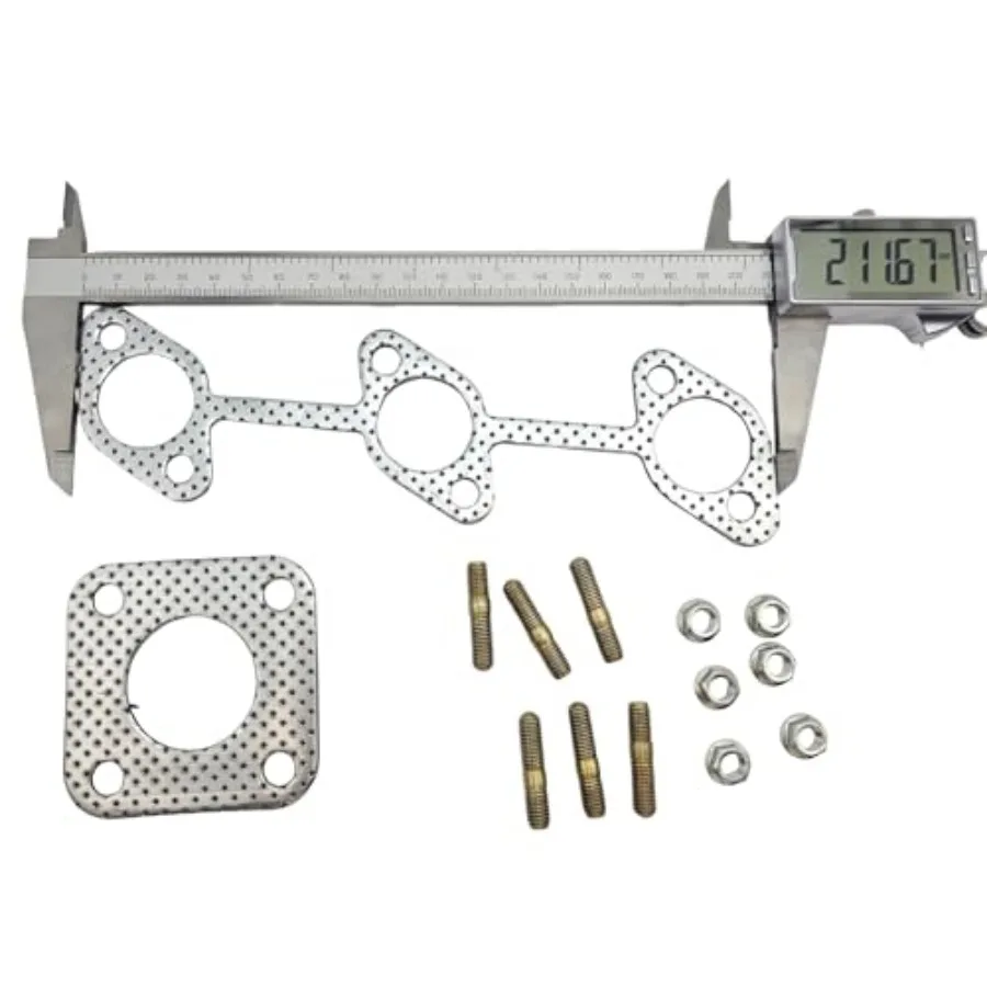 Exhaust Muffler Gaskets Upstream and Downstream + 6 Bolts and Nuts 16261-12350 15263-12370 for Kubota D905 D1005 D1105 D1105T D
Exhaust Muffler Gaskets Upstream and Downstream + 6 Bolts and Nuts 16261-12350 15263-12370 for Kubota D905 D1005 D1105 D1105T D