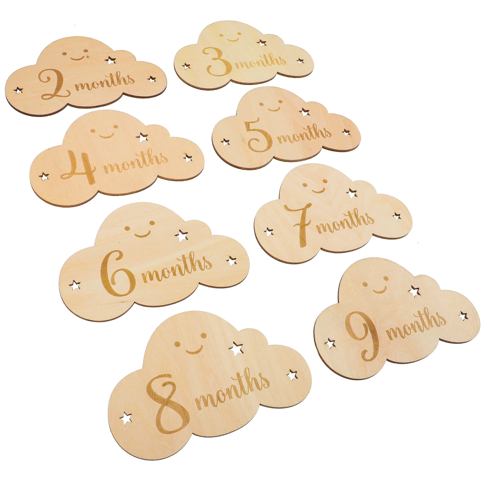 Wooden Cloud Milestone Baby Monthly Growth Signs Newborn Photo Props Cards Unique Design Practical Record Baby
Wooden Cloud Milestone Baby Monthly Growth Signs Newborn Photo Props Cards Unique Design Practical Record Baby