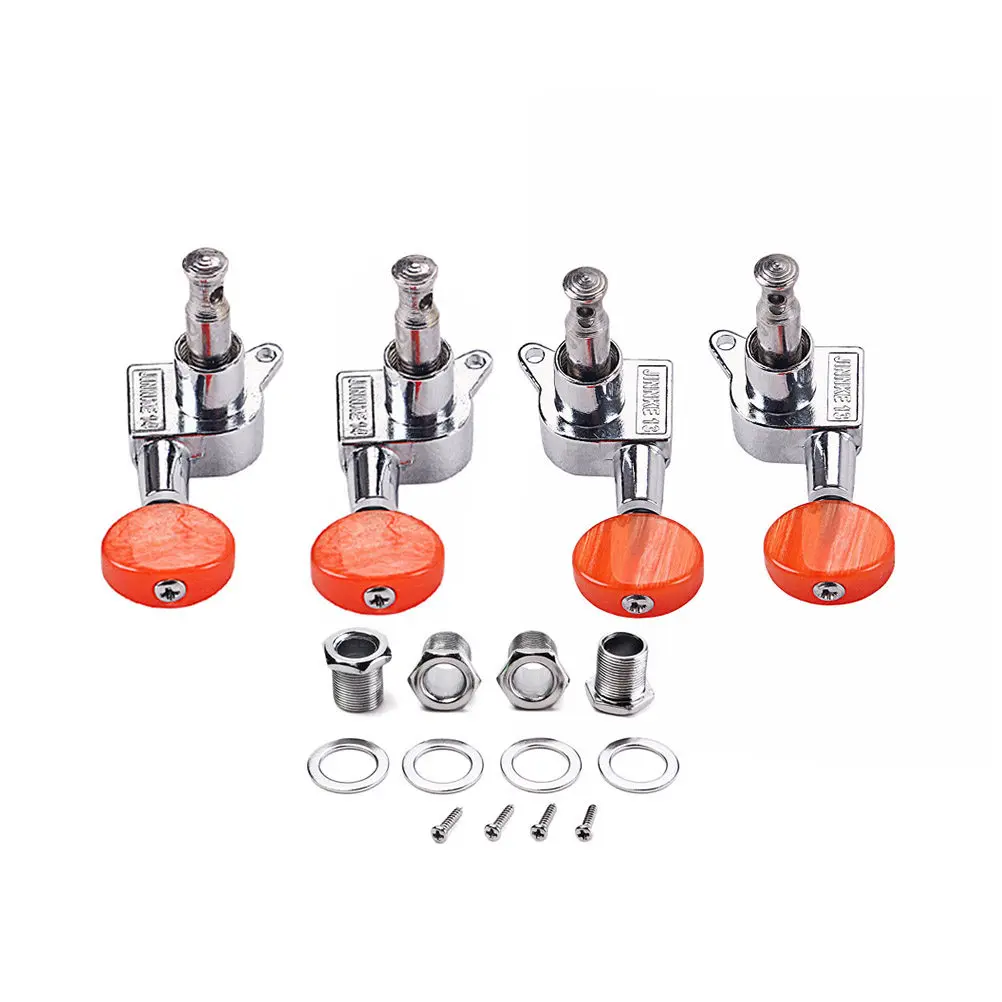 Комплект из 4 шт. герметичных колков для укулеле с никелевым покрытием и винтажными янтарными кнопками, 2 левые, 2 правые, для стабильной настройки струн
Комплект из 4 шт. герметичных колков для укулеле с никелевым покрытием и винтажными янтарными кнопками, 2 левые, 2 правые, для стабильной настройки струн