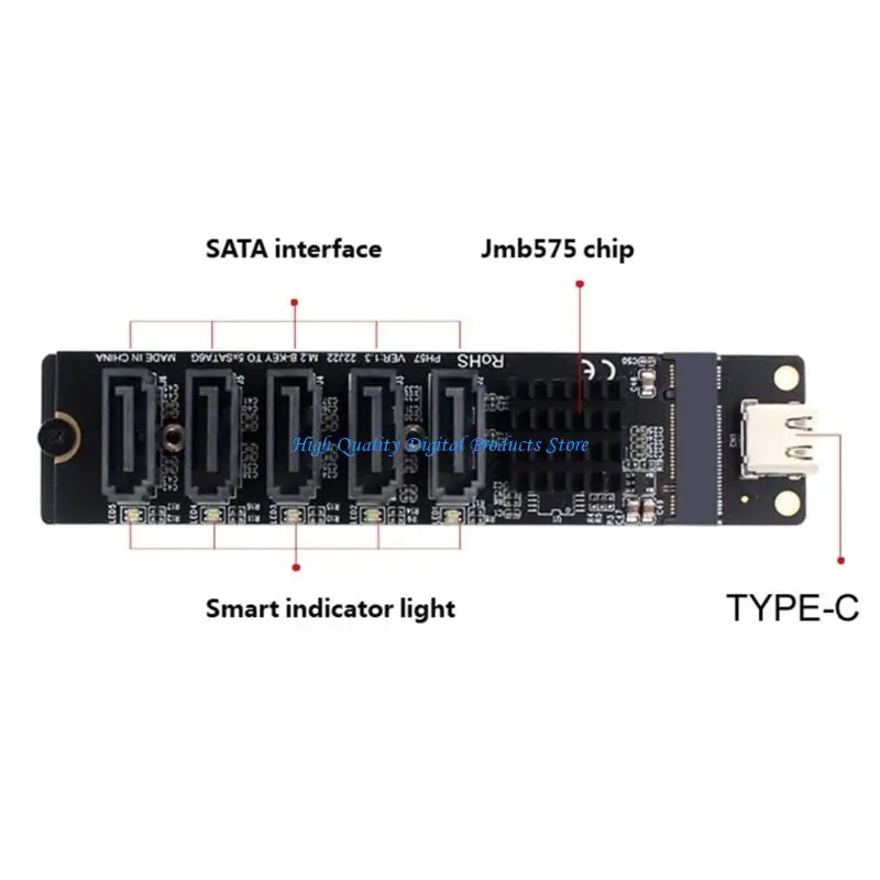 U2JE Type C To 5 SATA3 Adapter Wide Compatibility For Hard Drive Expansion Module
U2JE Type C To 5 SATA3 Adapter Wide Compatibility For Hard Drive Expansion Module