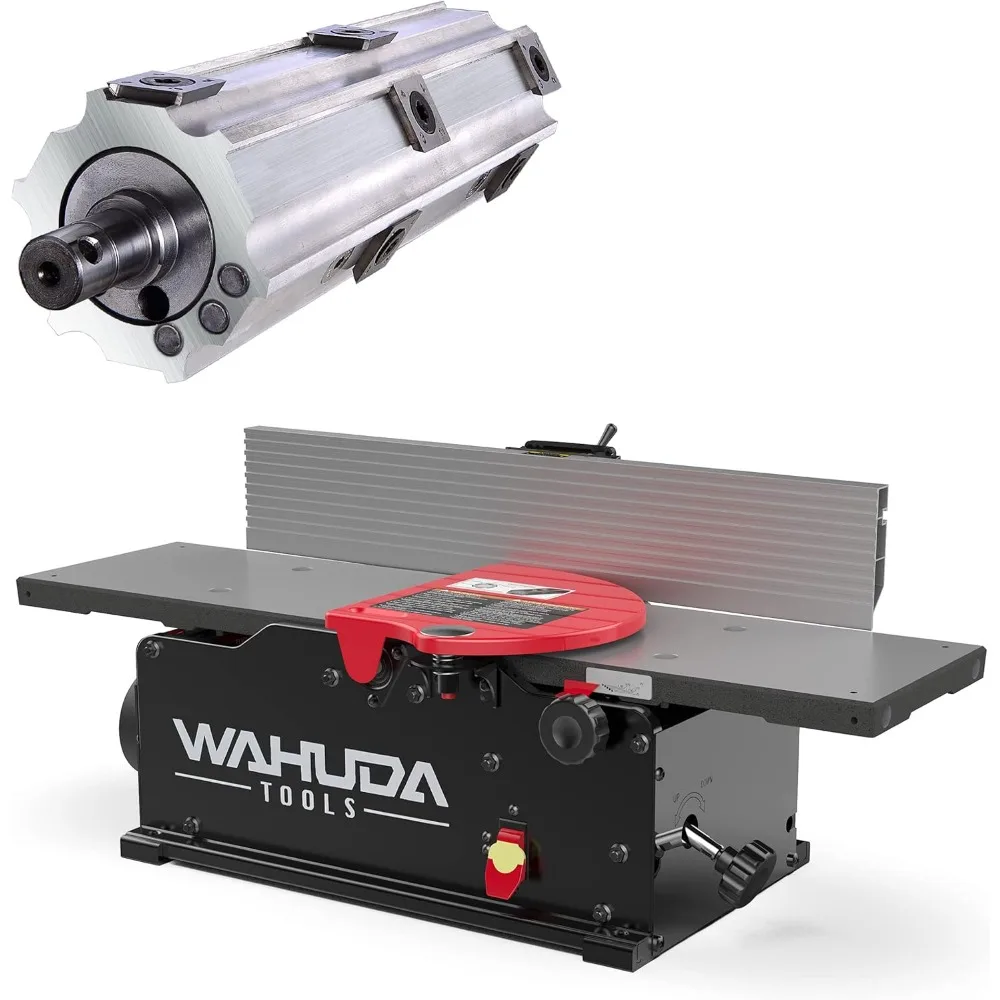 Jointer - 6-inch Benchtop Wood Jointer, Spiral Cutterhead Portable Jointer Iron Tables, Woodworking Tools for All Wood Types
Jointer - 6-inch Benchtop Wood Jointer, Spiral Cutterhead Portable Jointer Iron Tables, Woodworking Tools for All Wood Types