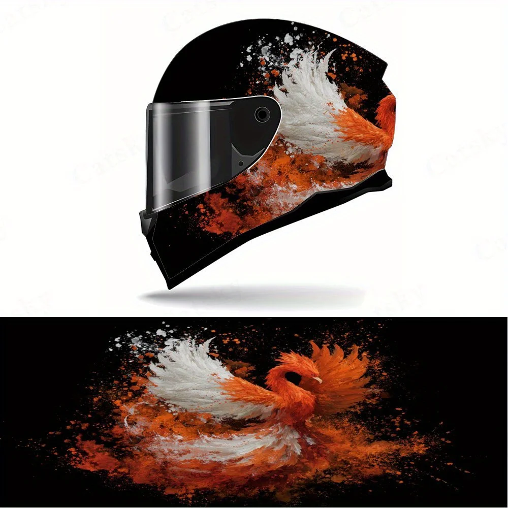 Orange Phoenix Full Face Helmet Decals - Durable and Waterproof PVC, self-adhesive Motorcycle Racing Helmet Aesthetic Sticker, H
Orange Phoenix Full Face Helmet Decals - Durable and Waterproof PVC, self-adhesive Motorcycle Racing Helmet Aesthetic Sticker, H