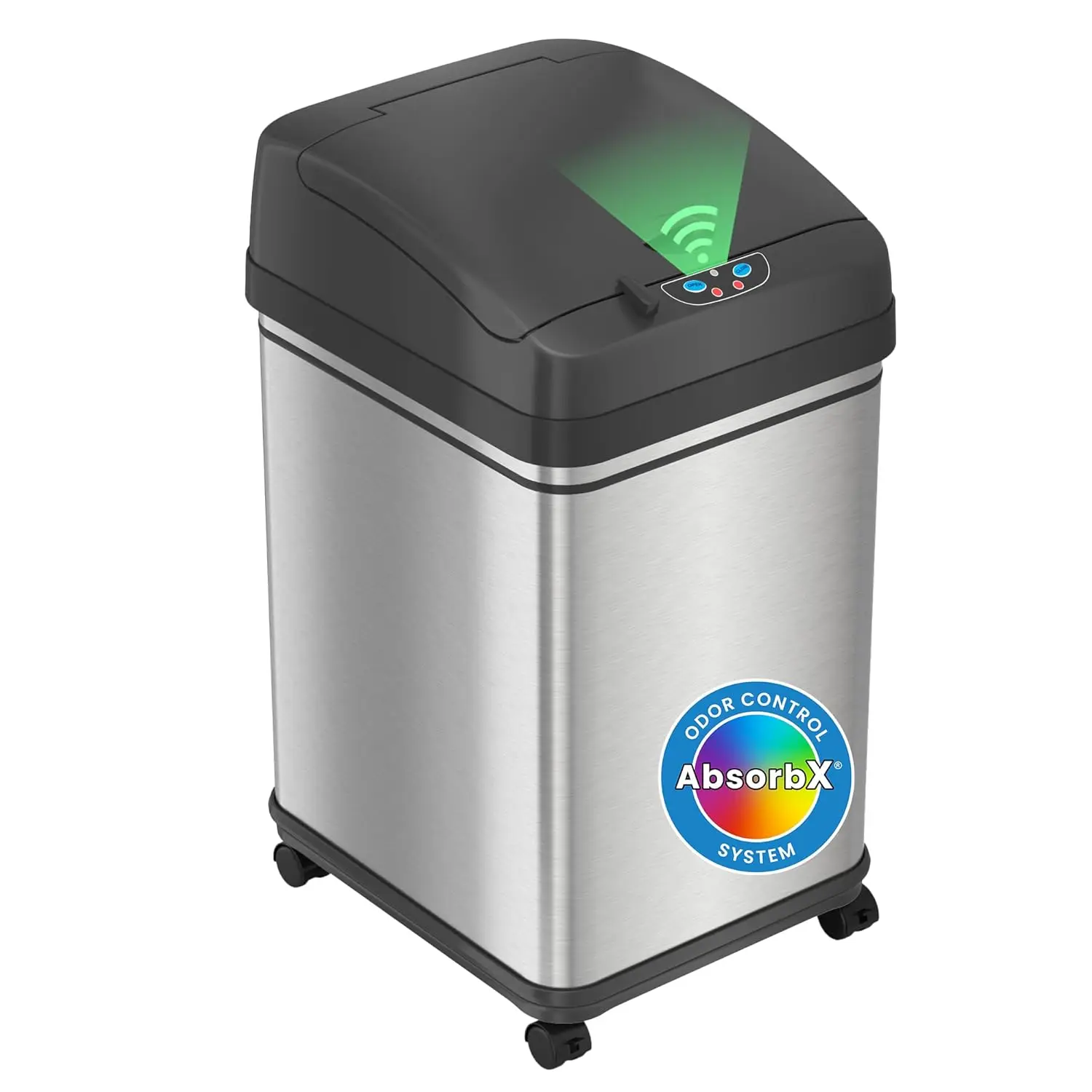 8 Gallon Pet Proof Sensor Trash Can with Odor Control Filter and Wheels, Stainless Steel Kitchen Garbage Bin
8 Gallon Pet Proof Sensor Trash Can with Odor Control Filter and Wheels, Stainless Steel Kitchen Garbage Bin